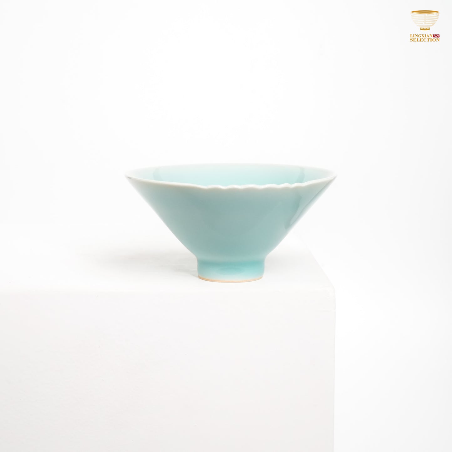 Jin Hongyang · Celadon Pink Blue Series Teacups | Lotus Petal Pattern · Handmade Porcelain · Smooth Celadon Glaze · Elegant Choice for Tea Table
