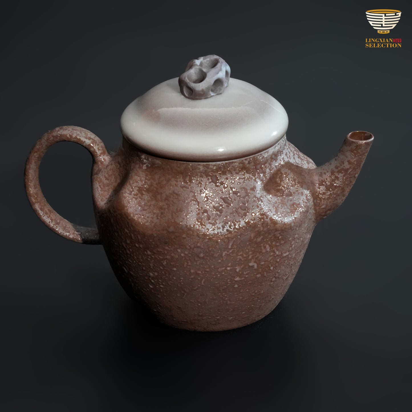 【Wu Jun Handmade Celadon Stone-Texture Teapot And Quick Pot】Original Handcrafted · High-Fired Celadon · Rock-Inspired Finish · Premium Tea Brewing Vessel
