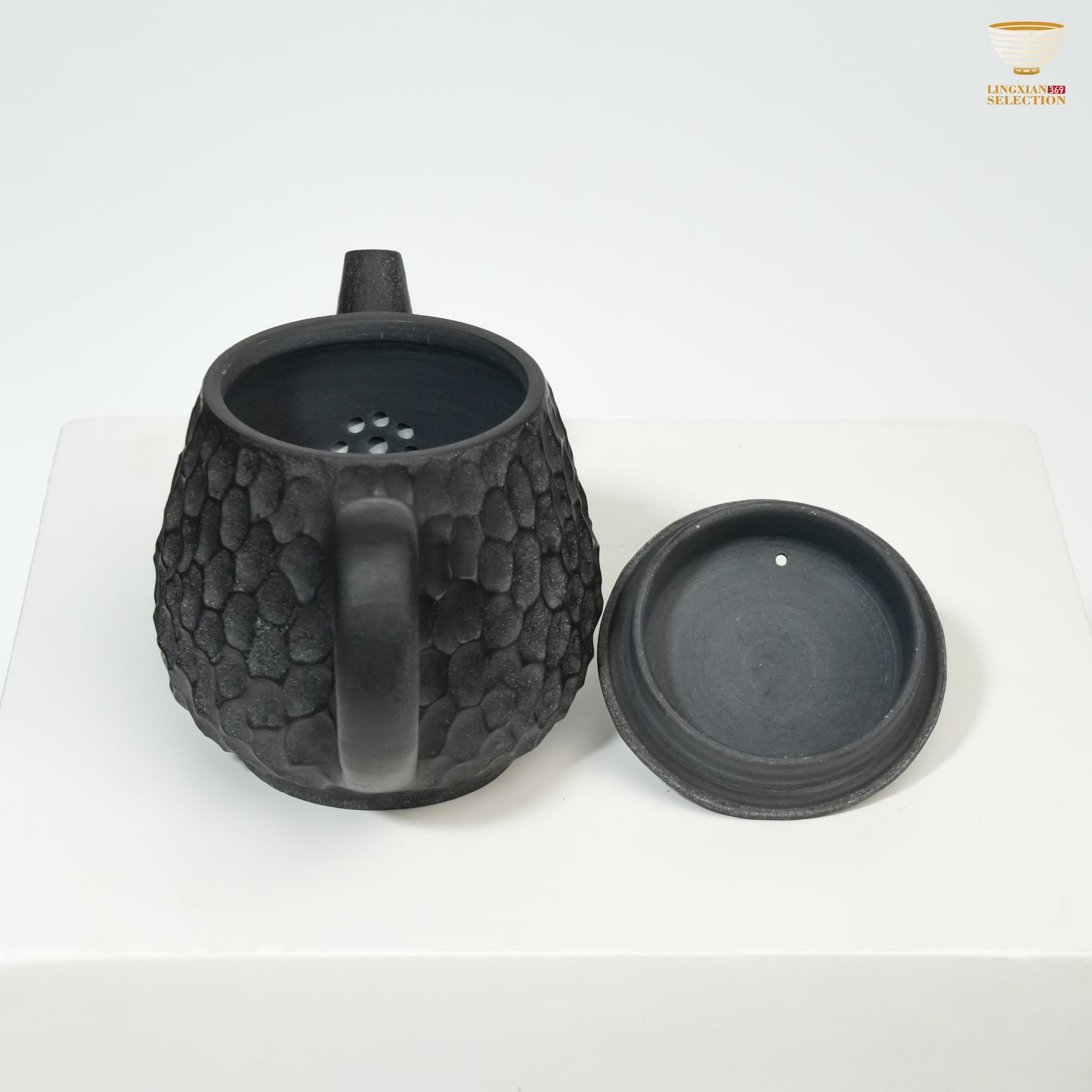 【Hunan An Hua Tillite Stone Surging Spring Teapot】 Glacial Rock Teapot |Hand-Carved Natural Stone|Water Purification Effect|Translucent Texture|Oriental Tea Aesthetic