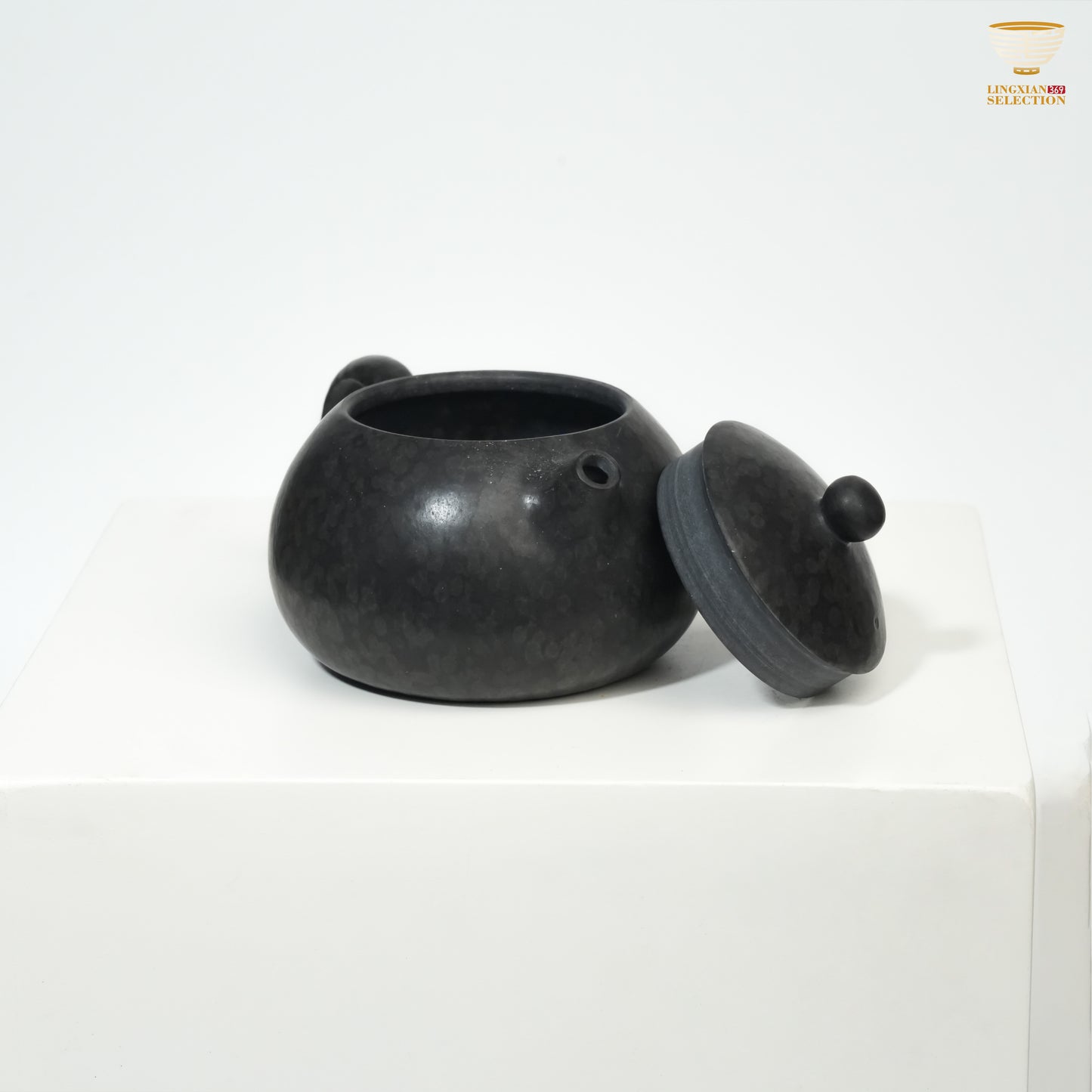 【Hunan An Hua Tillite Stone Xishi Teapot (Fish Roe Glaze)】 Glacial Rock Teapot |Hand-Carved Natural Stone|Water Purification Effect|Translucent Texture|Oriental Tea Aesthetic