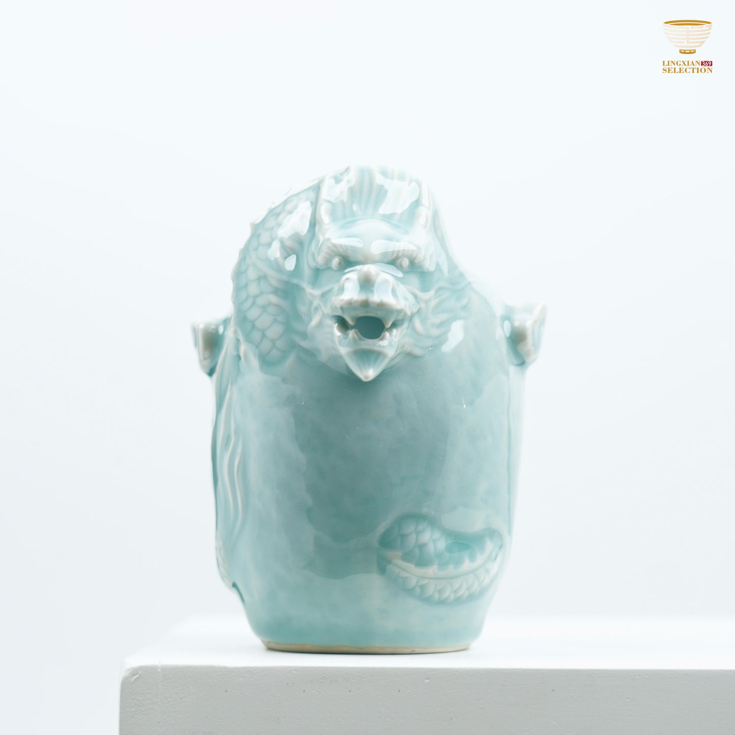 【Celadon Dragon Spout Fair Cup From Lei Huixian】 Dragon Spout Fair Cup – Handcrafted Tea Pitcher with Sculpted Dragon Head | 3 Variants incl. Stunning Wood-Fired Finish