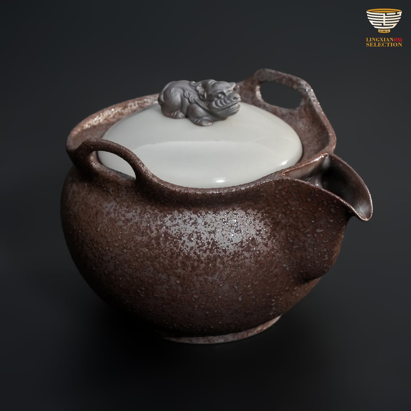 【Wu Jun Handmade Celadon Stone-Texture Teapot And Quick Pot】Original Handcrafted · High-Fired Celadon · Rock-Inspired Finish · Premium Tea Brewing Vessel