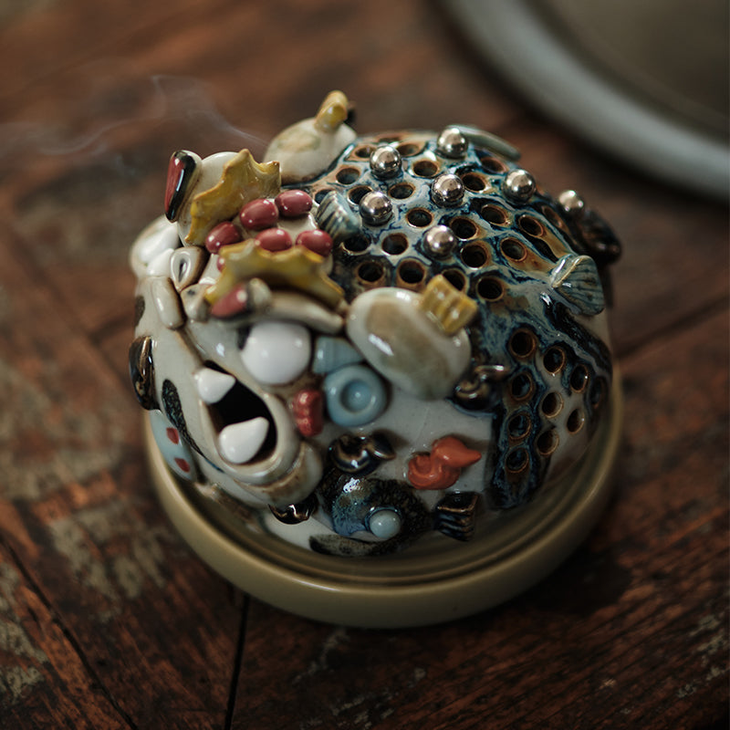 Handcrafted Jingdezhen Fortune Toad Incense Burner – Original Ceramic Design | Chinese Incense Art & Cultural Gift