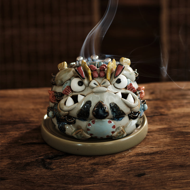 Handcrafted Jingdezhen Fortune Toad Incense Burner – Original Ceramic Design | Chinese Incense Art & Cultural Gift