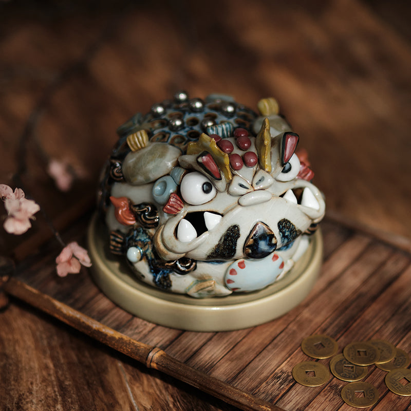 Handcrafted Jingdezhen Fortune Toad Incense Burner – Original Ceramic Design | Chinese Incense Art & Cultural Gift