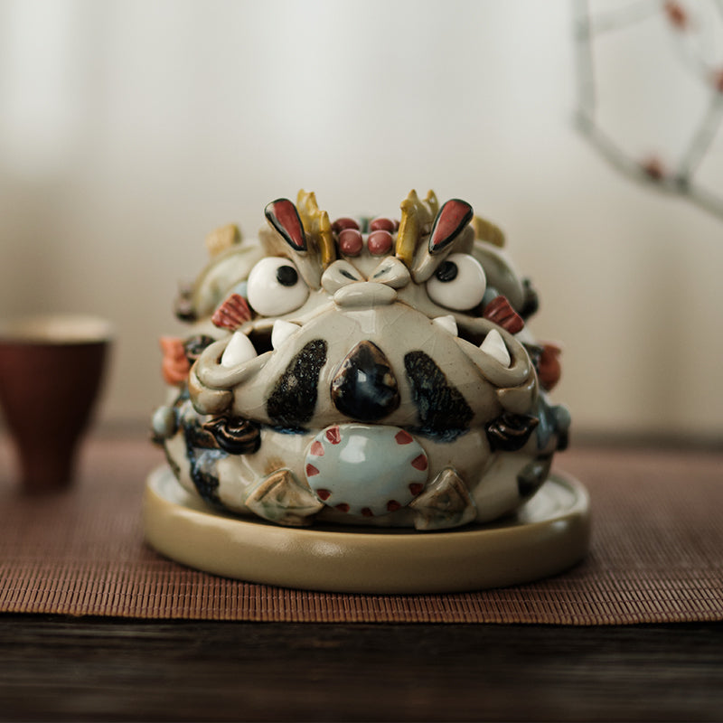 Handcrafted Jingdezhen Fortune Toad Incense Burner – Original Ceramic Design | Chinese Incense Art & Cultural Gift