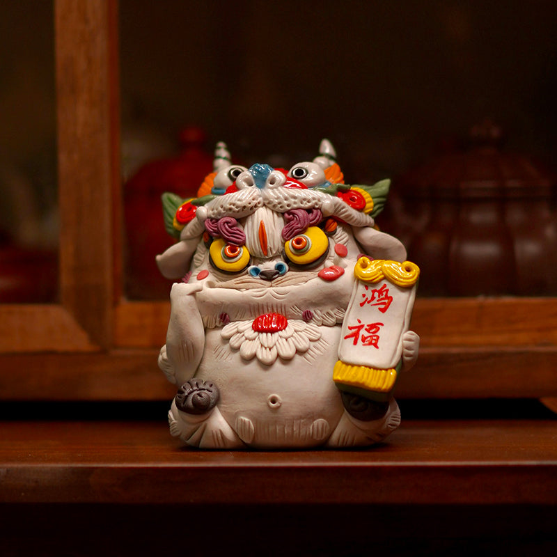 Shan Hai Jing Baize – Jingdezhen Porcelain Tea Pet Ornament