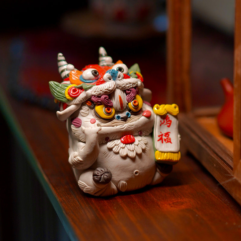 Shan Hai Jing Baize – Jingdezhen Porcelain Tea Pet Ornament