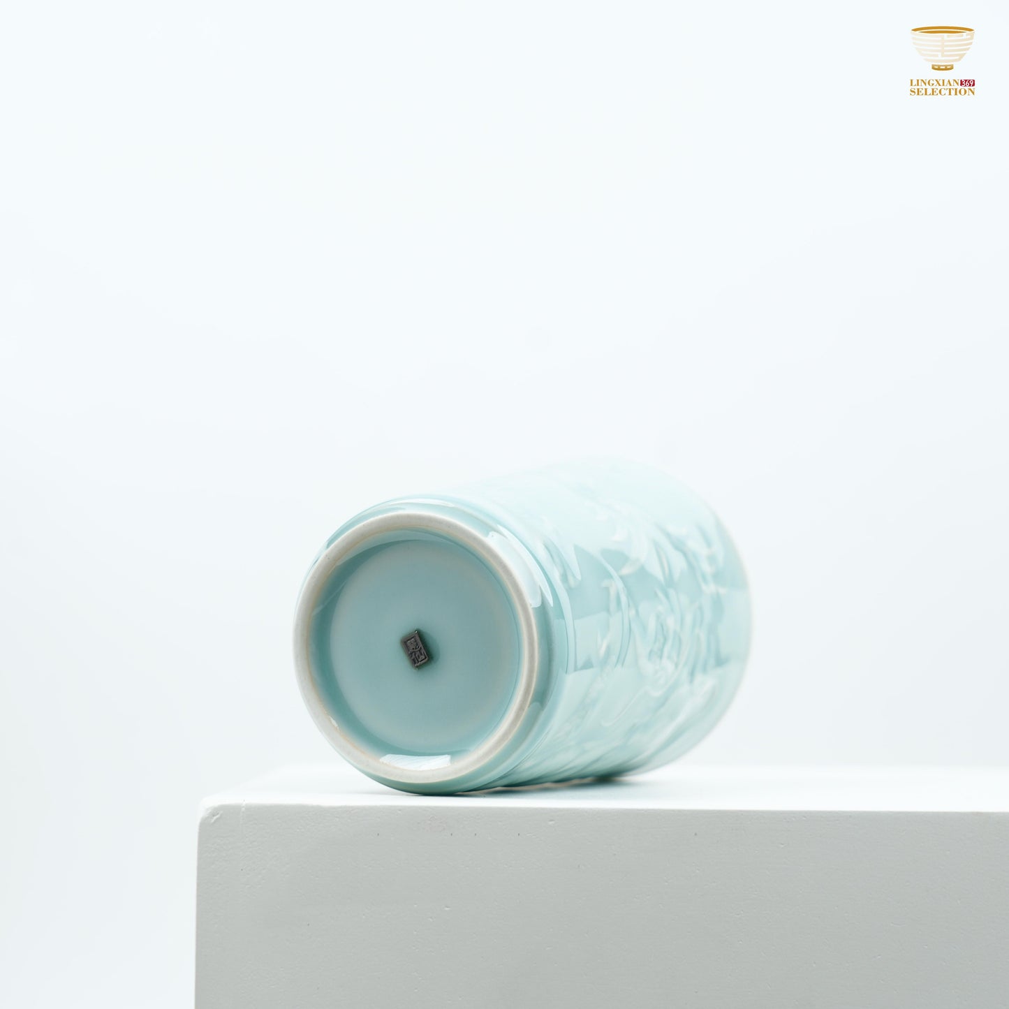 Celadon Dragon & Phoenix Embossed Cola Cup From Lei Huixian | Longquan High-Fired Porcelain | Ideal for Gift & Collectors