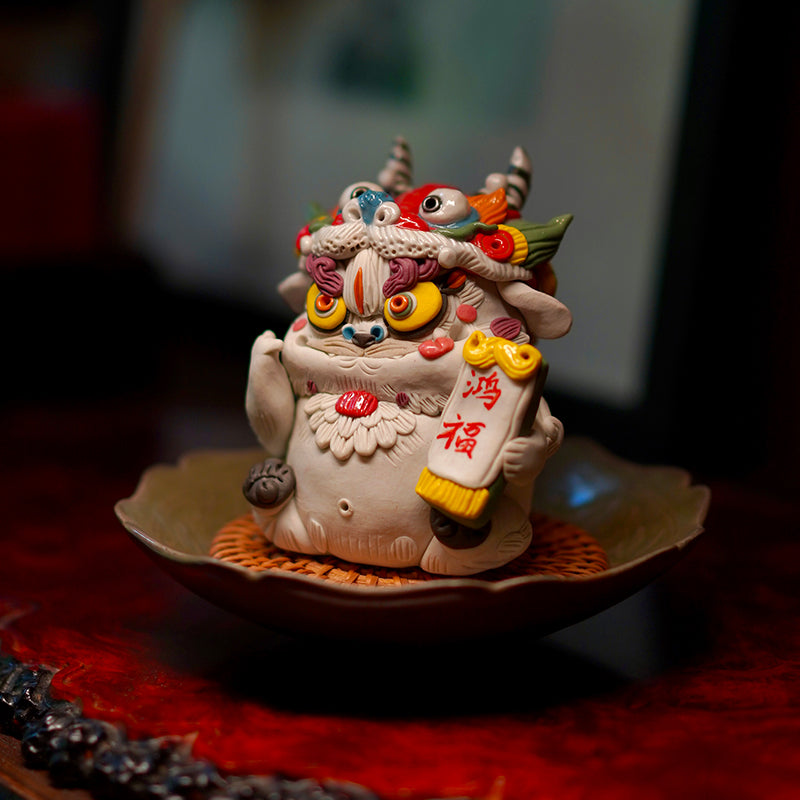 Shan Hai Jing Baize – Jingdezhen Porcelain Tea Pet Ornament