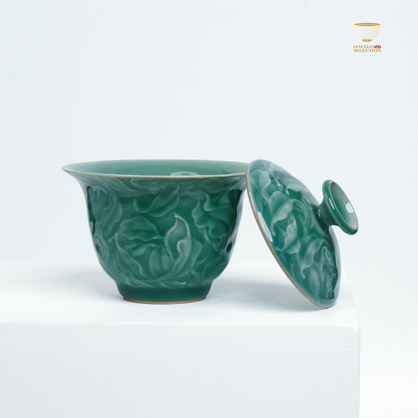 【Longquan Celadon by Liao Xinliang · Qian Ye Gaiwan Series|A Masterpiece of Craftsmanship & Tea Aesthetic Collection】