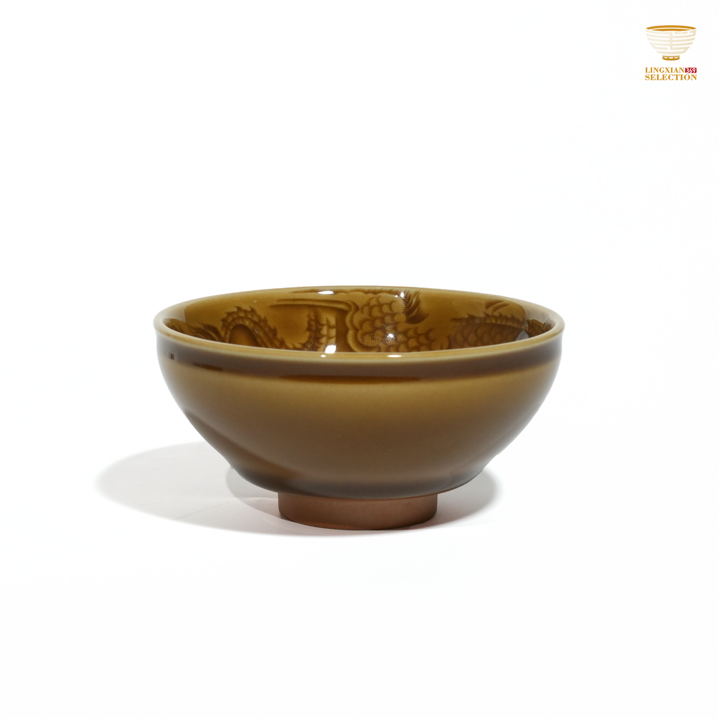 Liao Xinliang "Autumn Waters" Dragon Tea Cup | Celadon Art Ceramic Cup | Handmade · Minimalist & Elegant Drinking Cup