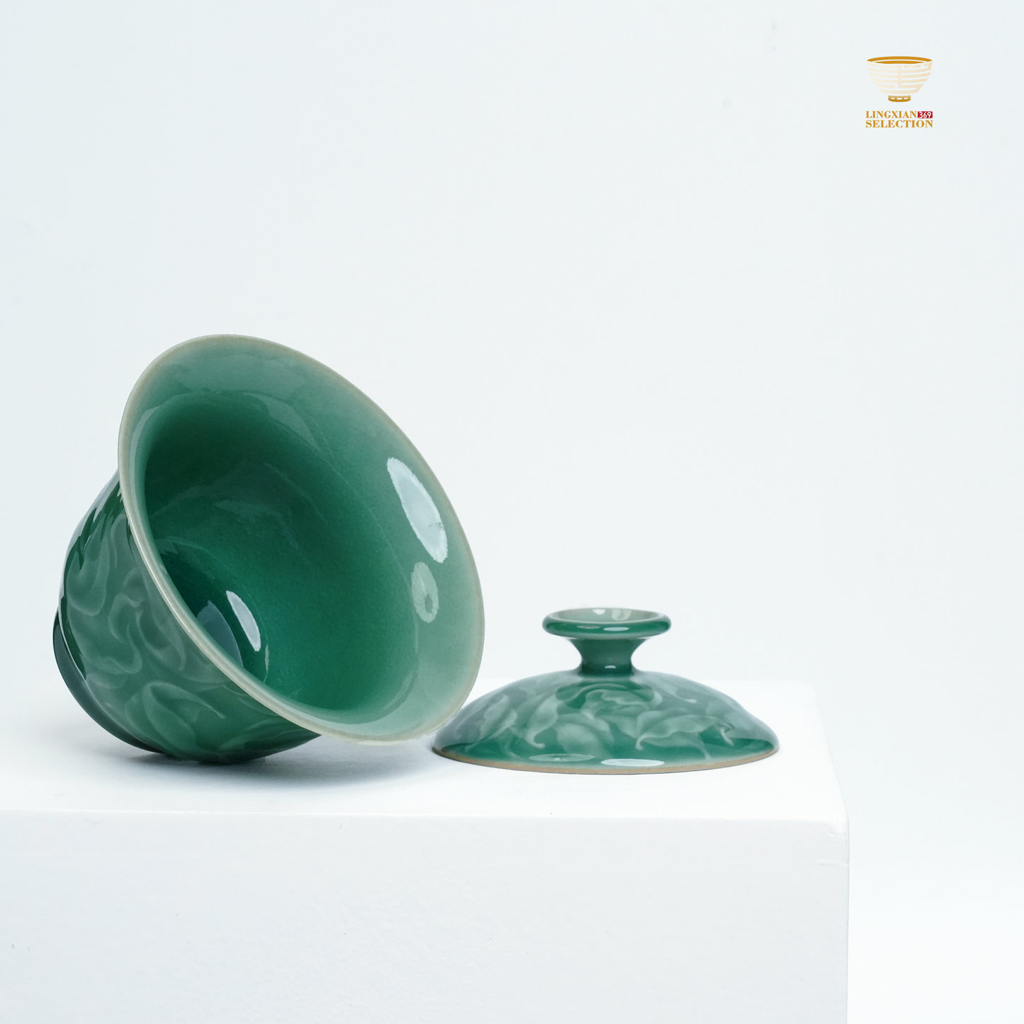 【Longquan Celadon by Liao Xinliang · Qian Ye Gaiwan Series|A Masterpiece of Craftsmanship & Tea Aesthetic Collection】