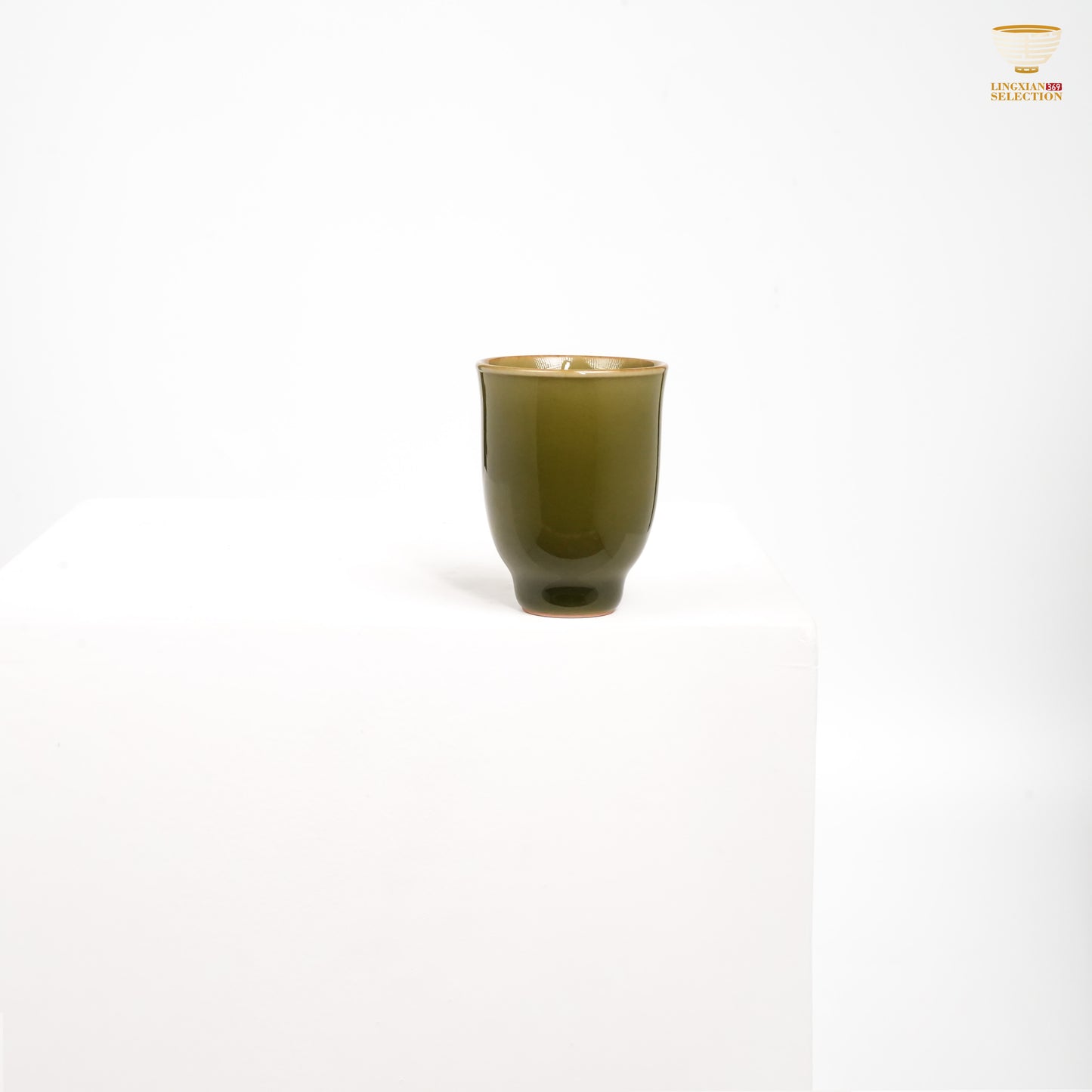 Jin Hongyang · Plum-Green Series Teacup|Elegant Official Glaze · Handcrafted Artistry · Timeless Heritage Revived · A Curated Choice for the Tea Table