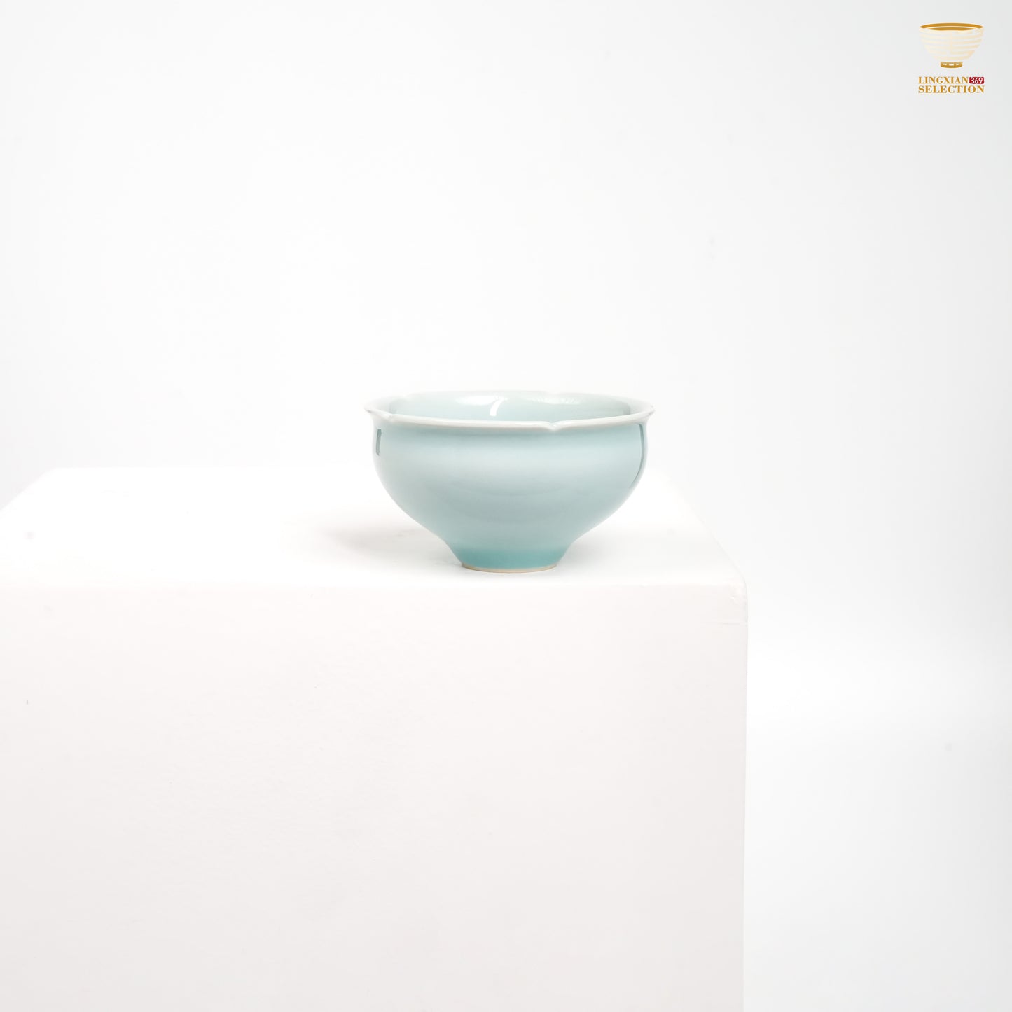 Jin Hongyang · Celadon Pink Blue Series Teacups | Lotus Petal Pattern · Handmade Porcelain · Smooth Celadon Glaze · Elegant Choice for Tea Table