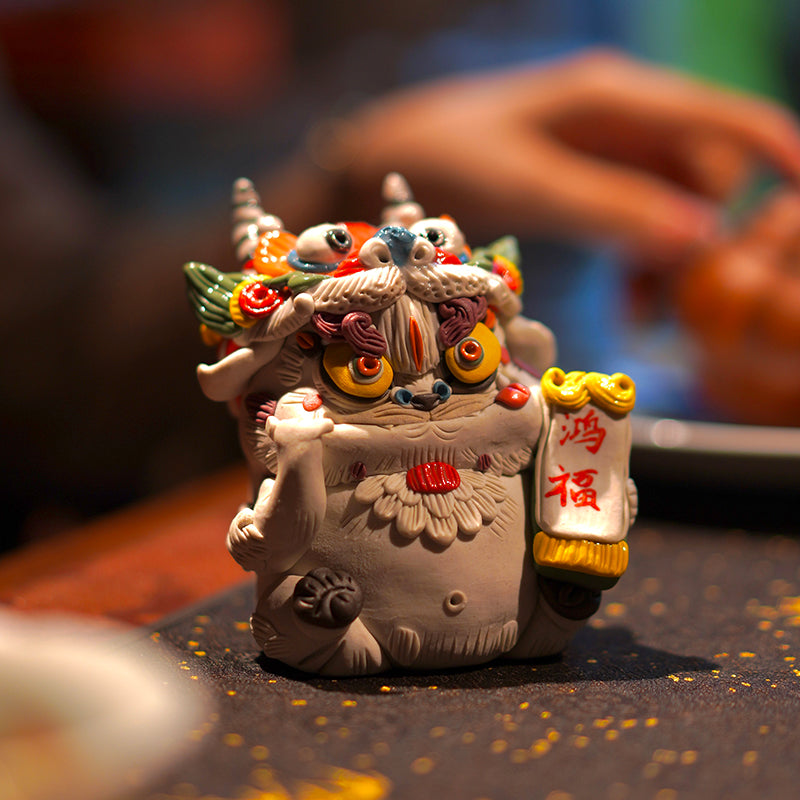 Shan Hai Jing Baize – Jingdezhen Porcelain Tea Pet Ornament