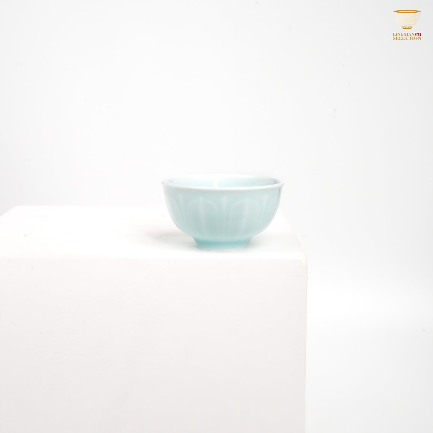 Jin Hongyang · Celadon Pink Blue Series Teacups | Lotus Petal Pattern · Handmade Porcelain · Smooth Celadon Glaze · Elegant Choice for Tea Table
