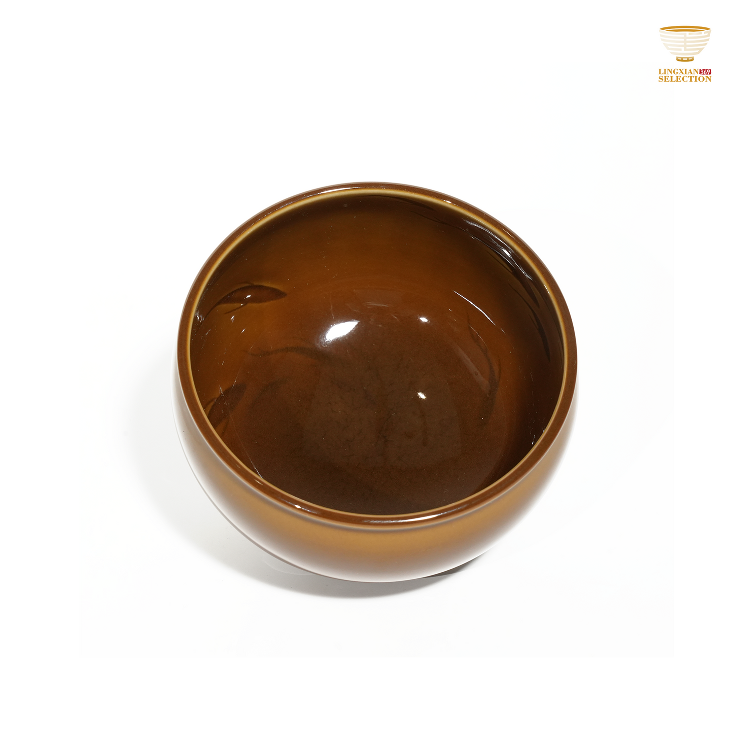 Liao Xinliang "Autumn Waters" Big Fish & Begonia Teacup | Celadon Art Ceramic Cup | Handmade · Minimalist & Elegant Drinking Cup