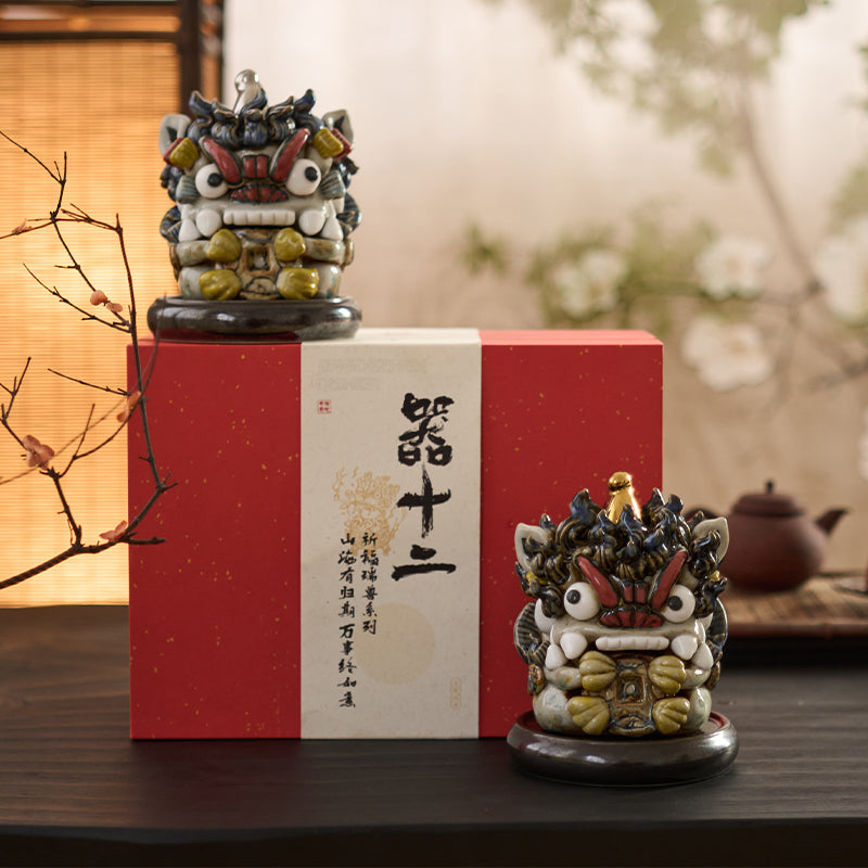 Golden Horn & Silver Horn Fortune-Attracting Pixiu Statues – Housewarming & Office Decor, Traditional Chinese Gift for New Home or Business Opening