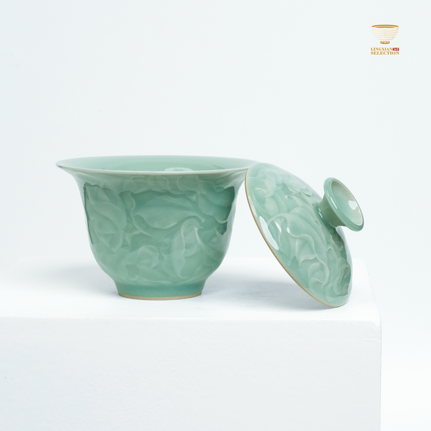 【Longquan Celadon by Liao Xinliang · Qian Ye Gaiwan Series|A Masterpiece of Craftsmanship & Tea Aesthetic Collection】