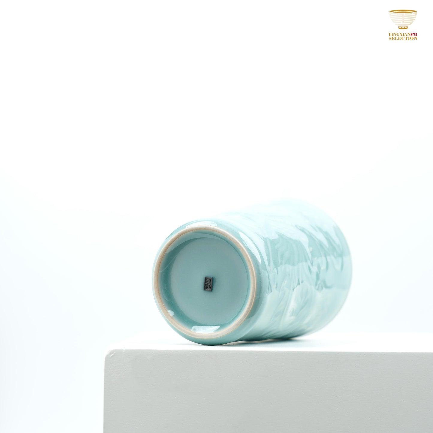 Celadon Dragon & Phoenix Embossed Cola Cup From Lei Huixian | Longquan High-Fired Porcelain | Ideal for Gift & Collectors
