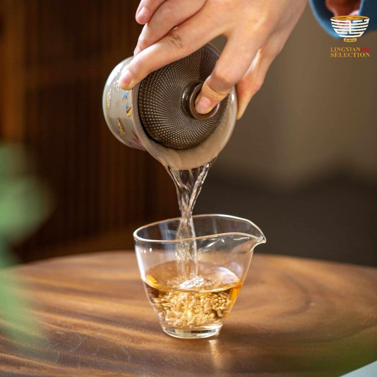 Tu Renzhai Celadon Gaiwan with Nine-Tailed Fox | Hand-Carved Lid & Hand-Painted Mythical Motif | Gongfu Tea Masterpiece | Elegant Celadon Gift