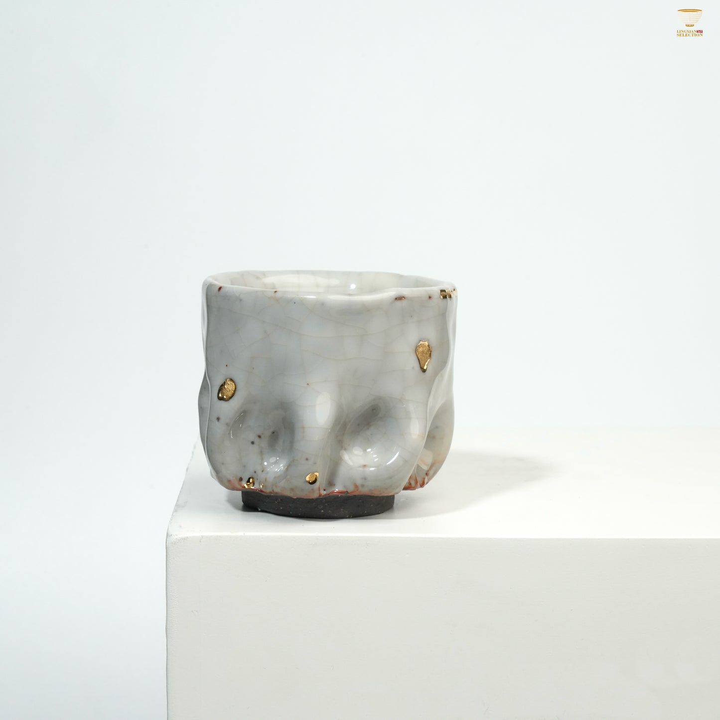 Gao Yue · Shino Ware Hand-Pinched Teacup|Wabi-Sabi Style · Artisan Shape · Natural Texture · Unique Aesthetic