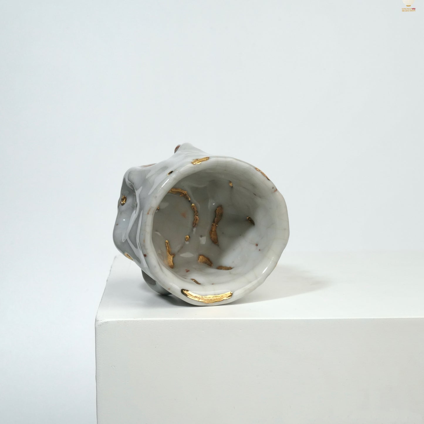 Gao Yue · Shino Ware Hand-Pinched Teacup|Wabi-Sabi Style · Artisan Shape · Natural Texture · Unique Aesthetic