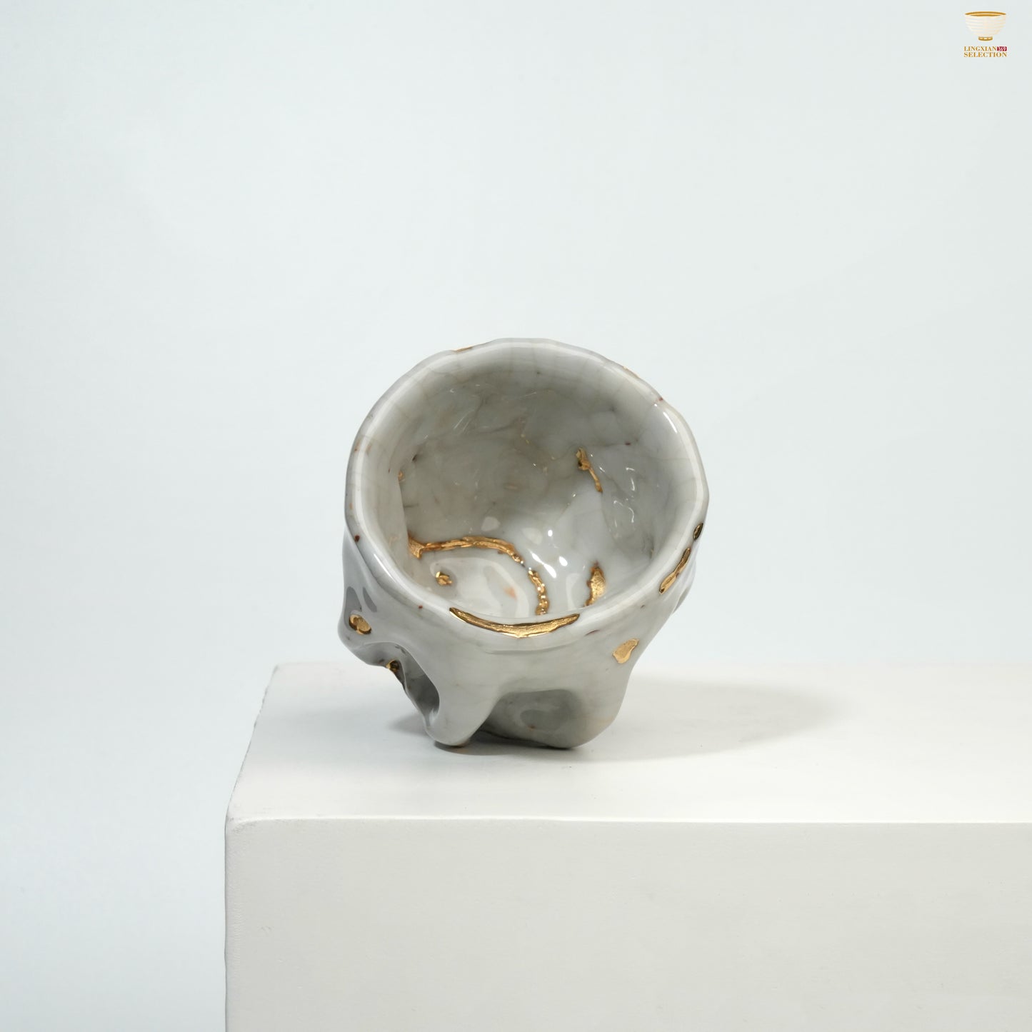 Gao Yue · Shino Ware Hand-Pinched Teacup|Wabi-Sabi Style · Artisan Shape · Natural Texture · Unique Aesthetic