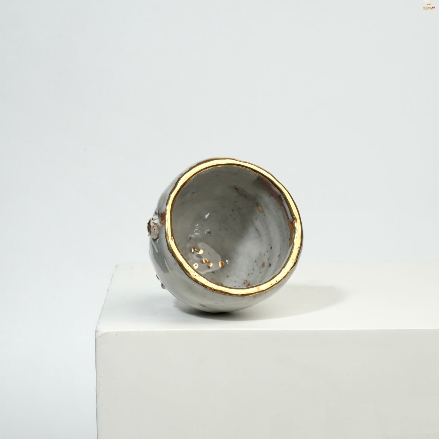 Gao Yue · Shino Lotus Teacup|Handcrafted Wood-Fired · Zen-Inspired Lotus Motif · Wabi-Sabi Aesthetics · Masterfully Crafted Elegance
