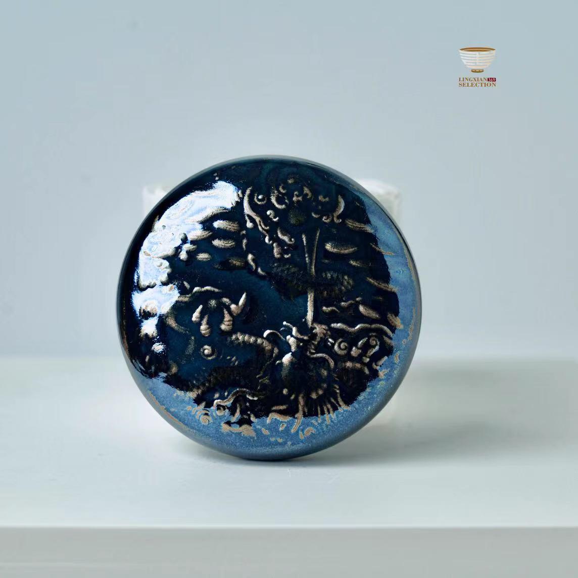 【BaiDing Handcrafted Lid Rest/Lid Holder 】Multi-Form Tea Tool|Artisan Relief Design|Ideal for Gongfu Tea & Incense Space