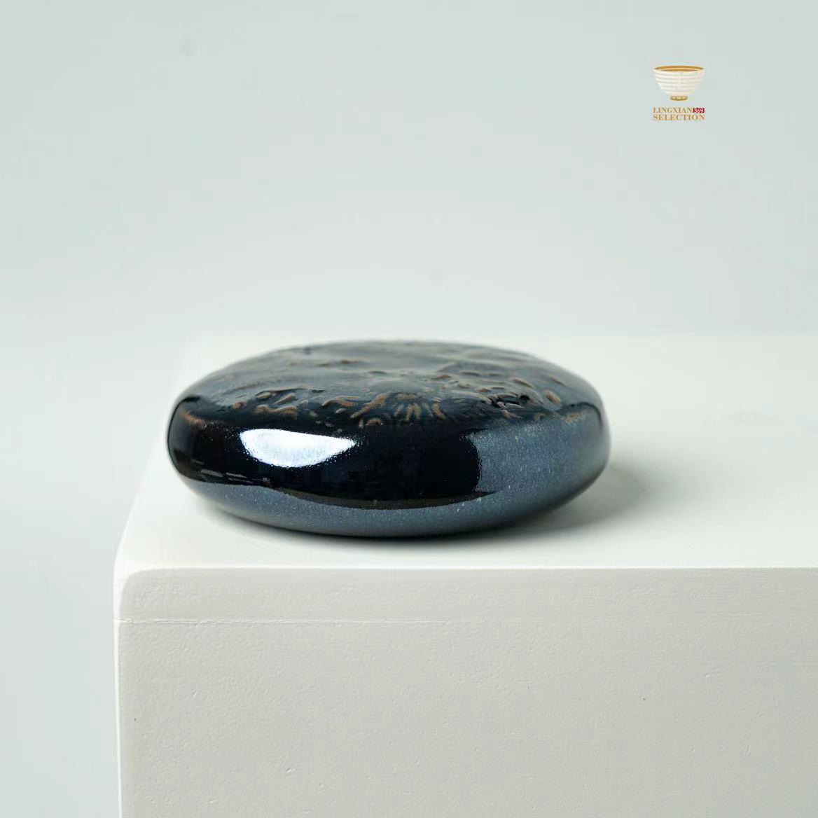 【BaiDing Handcrafted Lid Rest/Lid Holder 】Multi-Form Tea Tool|Artisan Relief Design|Ideal for Gongfu Tea & Incense Space
