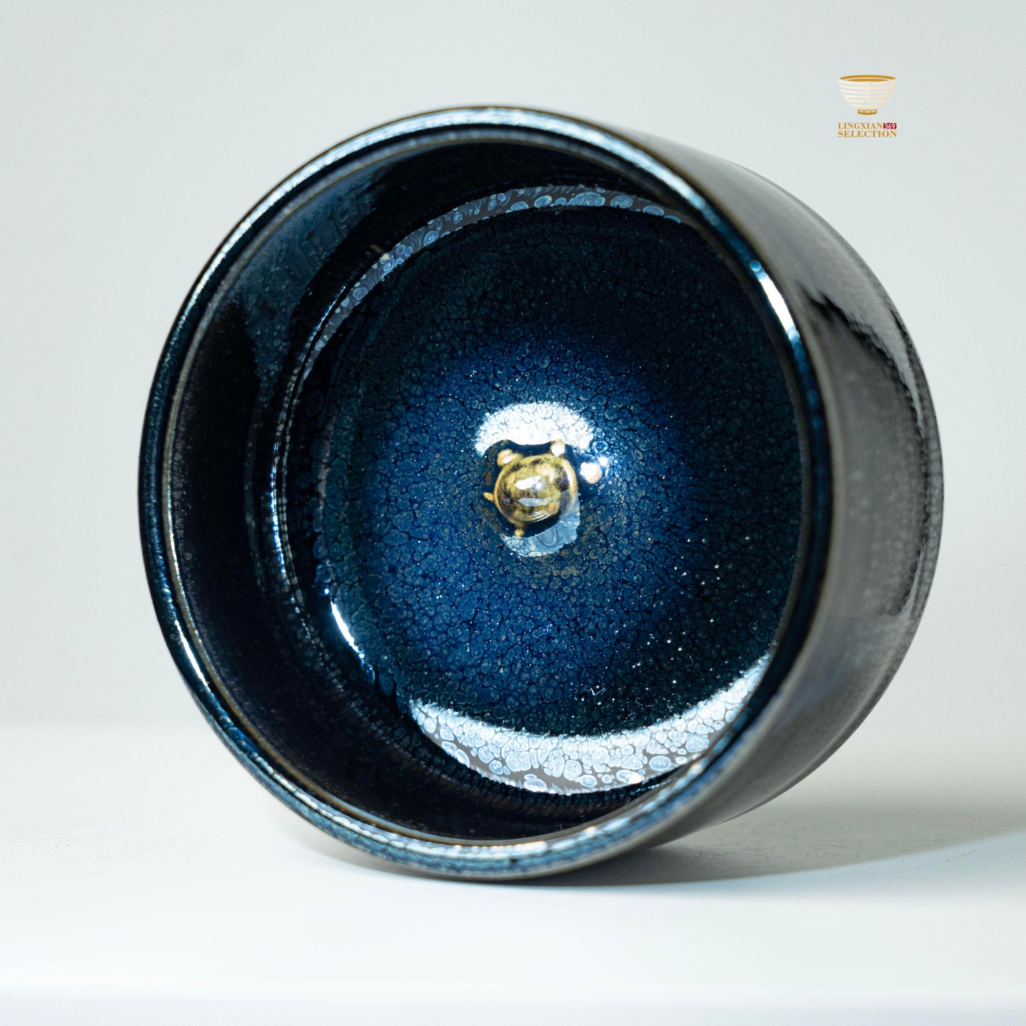 【Latent Grain Minimalist Jian Zhan Tea Cup BaiDing Animal Teacup 】Yohen Glaze with Zen Aesthetic|Handcrafted Gift for Tea Lovers