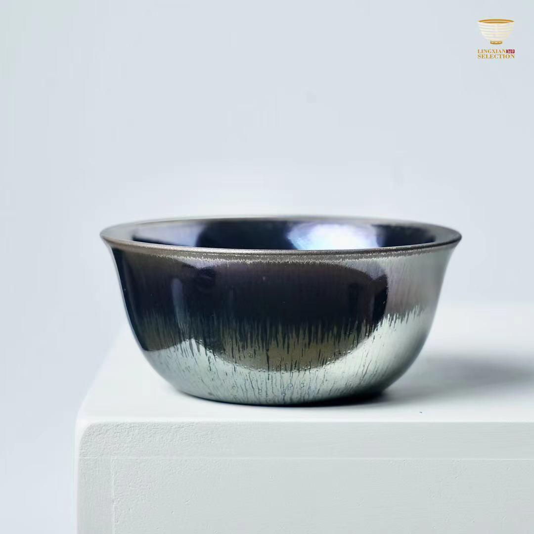 Baiding “Tender Sprout” Chicken Cup | Jian Zhan Teacup · Handcrafted Pottery · Smooth & Elegant Finish · Collectible Artisan Piece