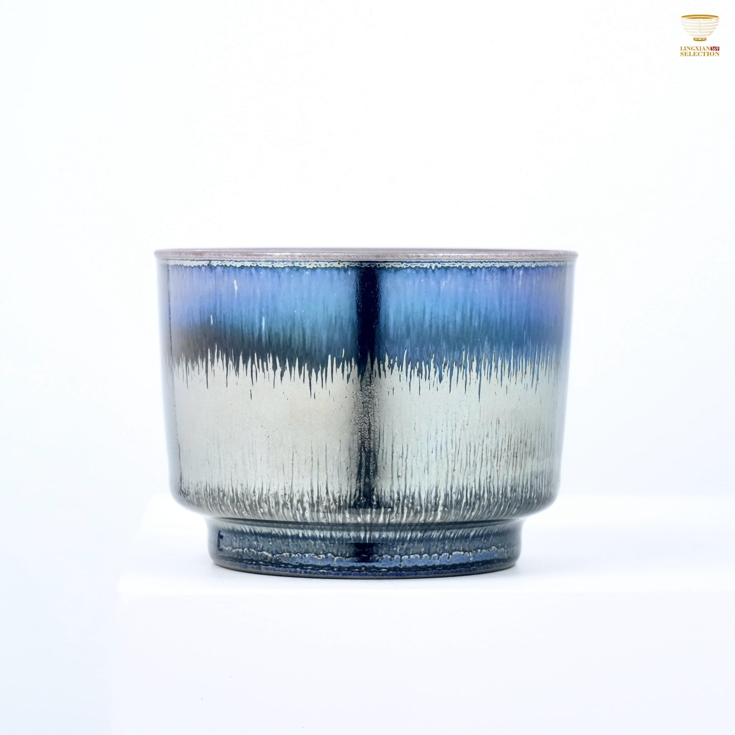Bai Ding Horizon shape Jianzhan Teacup | Handcrafted Tea Cup|Whiskey Cup | Kongfu Teaware Inspired by Song Dynasty