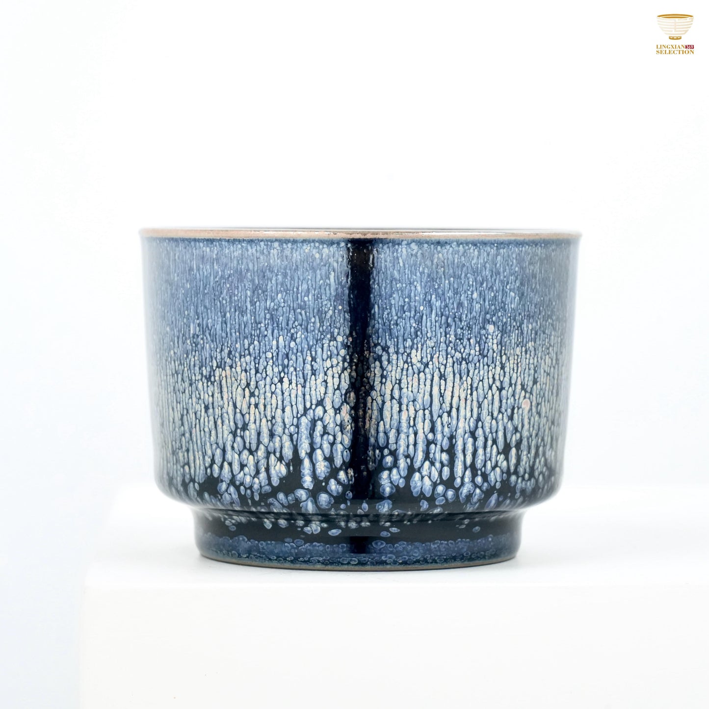 Bai Ding Horizon shape Jianzhan Teacup | Handcrafted Tea Cup|Whiskey Cup | Kongfu Teaware Inspired by Song Dynasty
