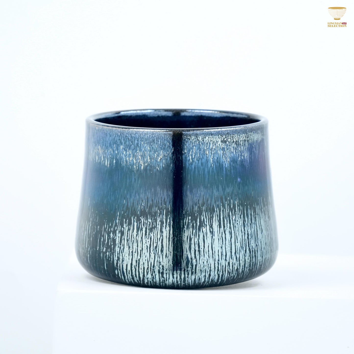 Bai Ding Water Sprout & Latent Grain Spinning Teacup | Whiskey Cup|Master Cup with Swivel Base | Handcrafted Chinese Gongfu Teaware