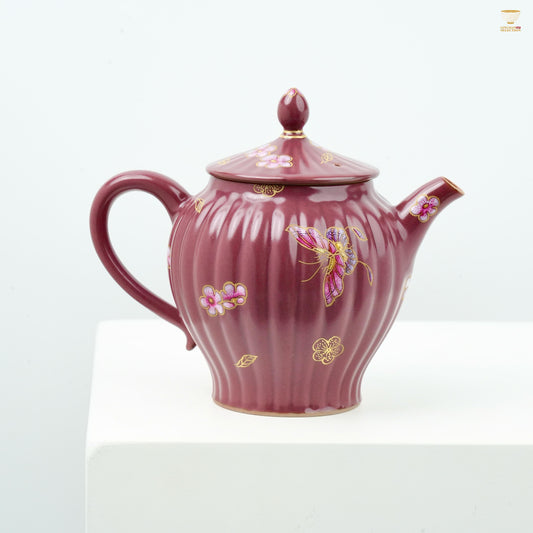 Celadon by Chen Huifang · Flying Wings Series Teaware  | Hand-Painted Butterfly Design Teapot | Elegant Gift for Women & Tea Gatherings