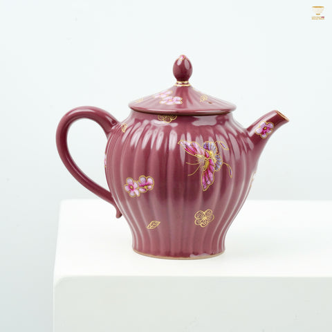 Celadon by Chen Huifang · Flying Wings Series Teaware  | Hand-Painted Butterfly Design Teapot | Elegant Gift for Women & Tea Gatherings