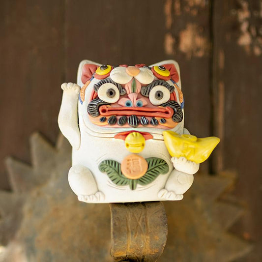 Handcrafted Jingdezhen Porcelain Lucky Cat – Stick Incense Holder & Tea Pet | Traditional Chinese Gift