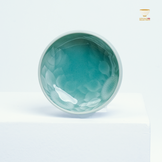 【Longquan Celadon by Liao Xinliang · Sunflower Teacup｜A Masterpiece of Craftsmanship & Tea Aesthetic Collection】