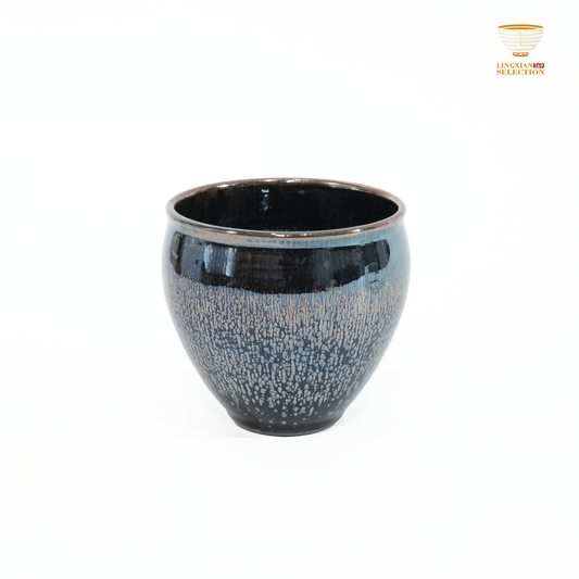 Bai Ding · Latent Grain Tank Cup | Tranquil Elegance · Handcrafted Jianzhan Teacup
