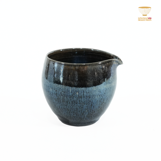 Bai Ding · Latent Grain Sharing Cup | Tranquil Elegance · Handcrafted Jianzhan Teacup