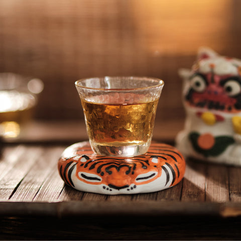 Tiger Lid Holder & Tea Coaster – Adorable Tea Table Decor | Traditional Chinese Tea Gift