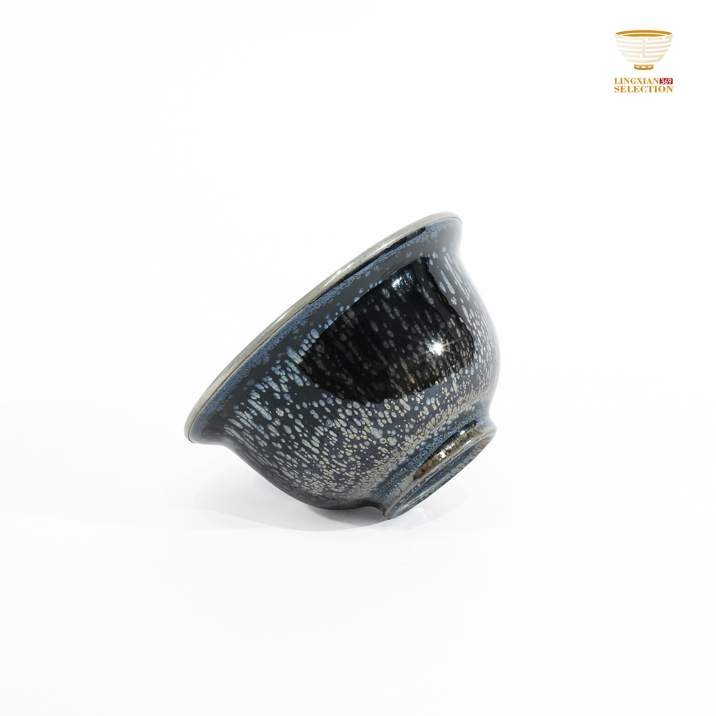 Bai Ding · Reminiscence of Jiangnan Hand-Press Cup | Iridescent Glaze · Timeless Elegance · Handcrafted Jian Ware Teacup