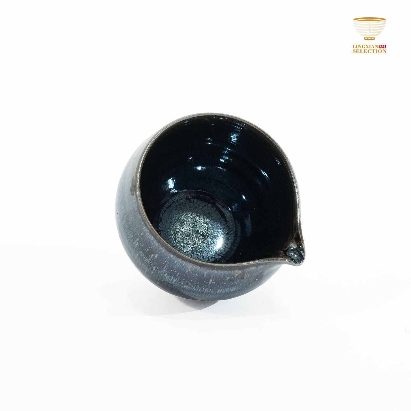 Bai Ding · Latent Grain Sharing Cup | Tranquil Elegance · Handcrafted Jianzhan Teacup