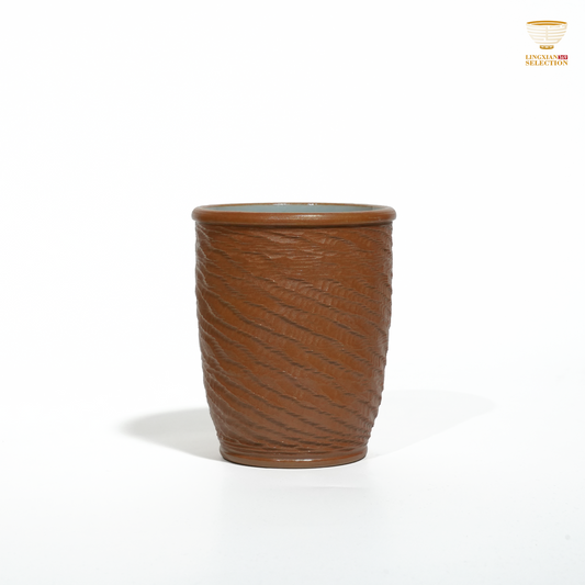 Liao Xinliang Plant-Ash Dual-Glaze Cola Cup | Handmade Ceramic Beverage Cup | Natural Textured Design · Elegant Tumbler for T or Drinks