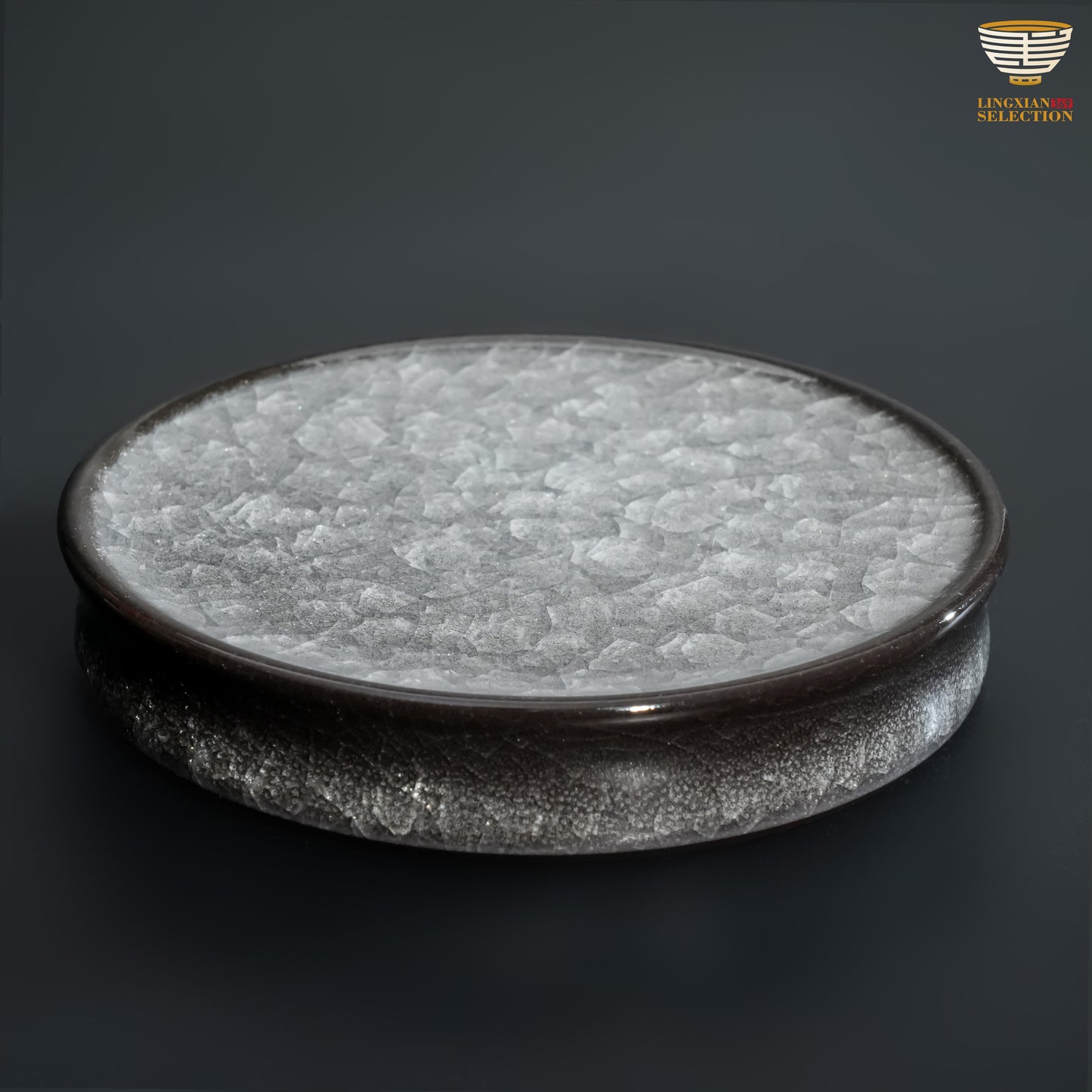 Wu Jun Ice-Crack Series Celadon Teaplate Smooth as Jade Cracks Like Poetry 2021 Present Chillingly Elegant Chinese Ceramic Art