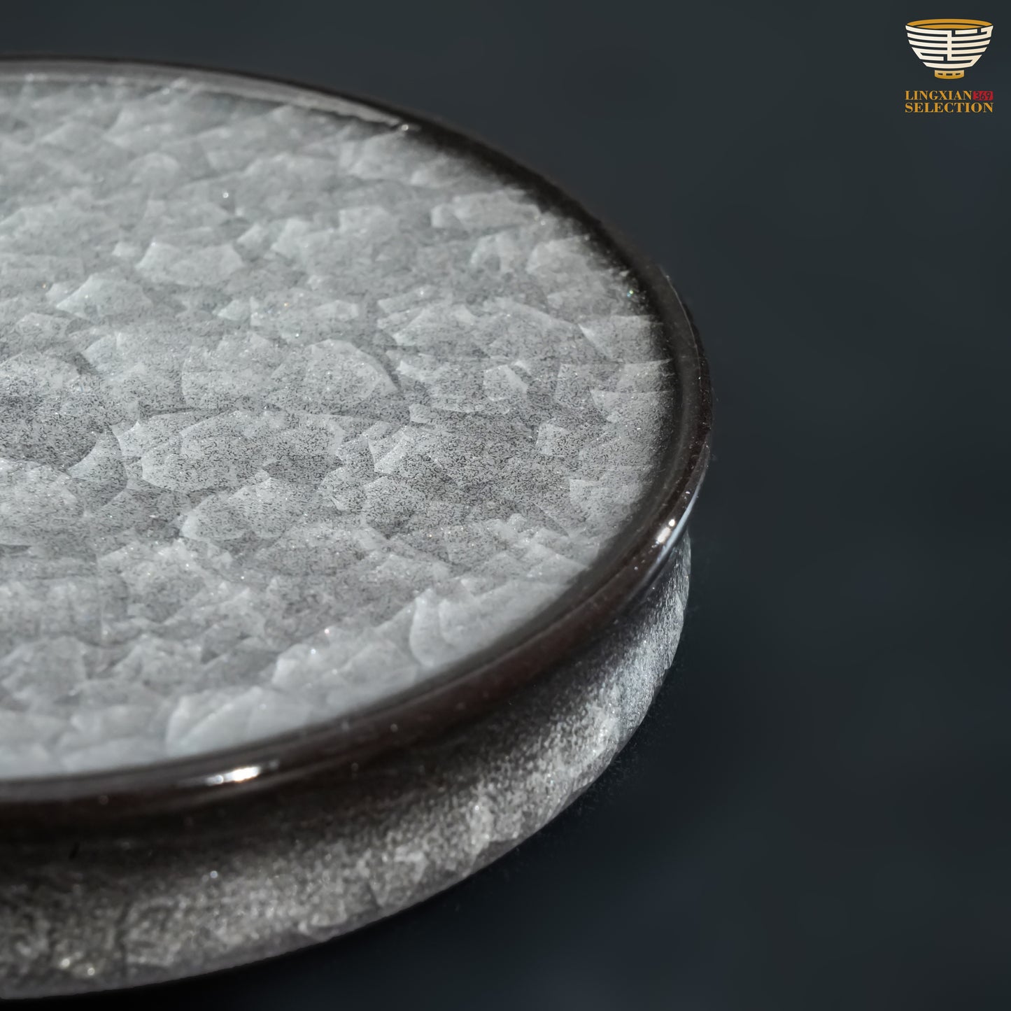 Wu Jun Ice-Crack Series Celadon Teaplate Smooth as Jade Cracks Like Poetry 2021 Present Chillingly Elegant Chinese Ceramic Art