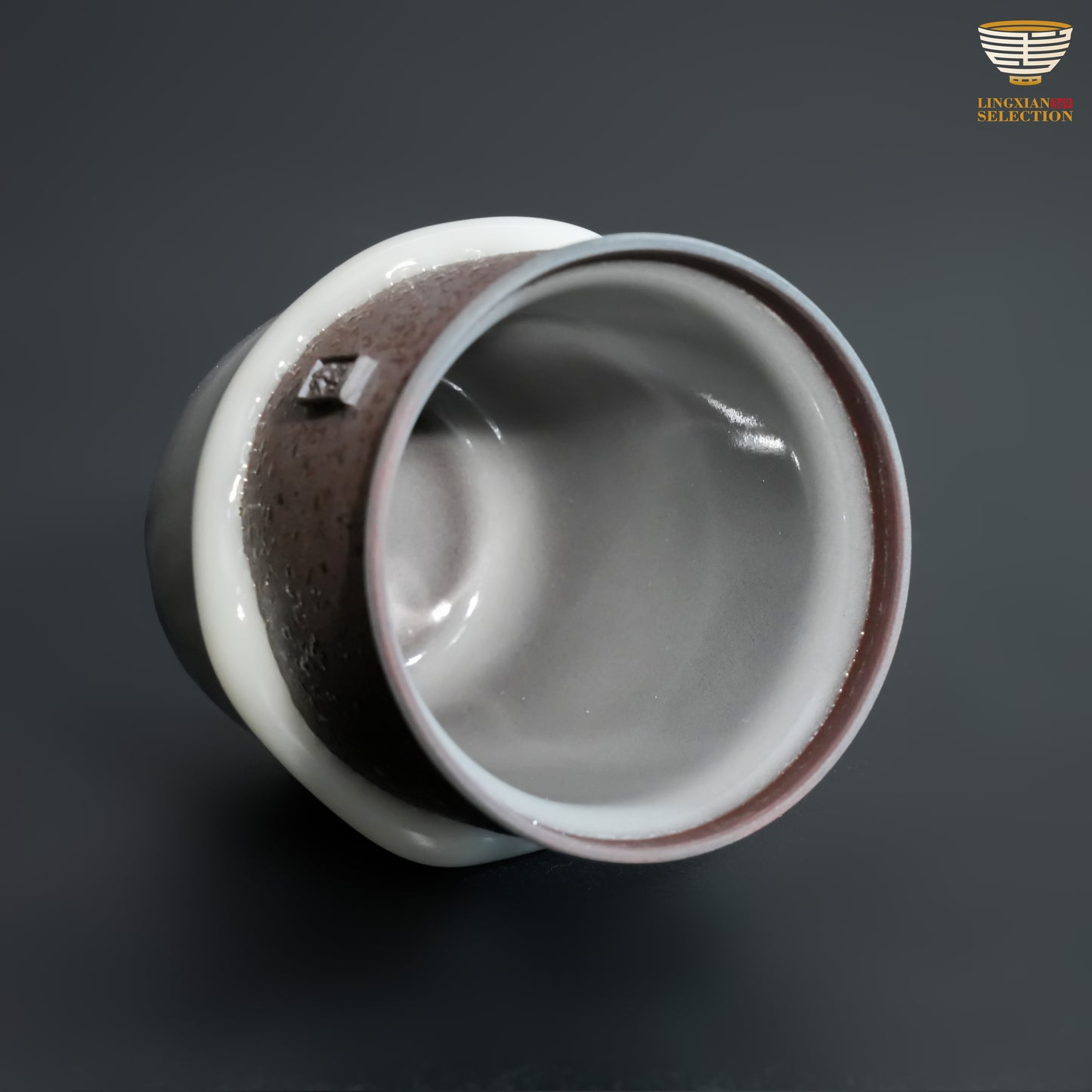 Wu Jun · Misty Mountain Midway｜Handmade Celadon Teacup｜Glaze Flow Aesthetics · Mountain-Inspired Form · Nature-Inspired Expression